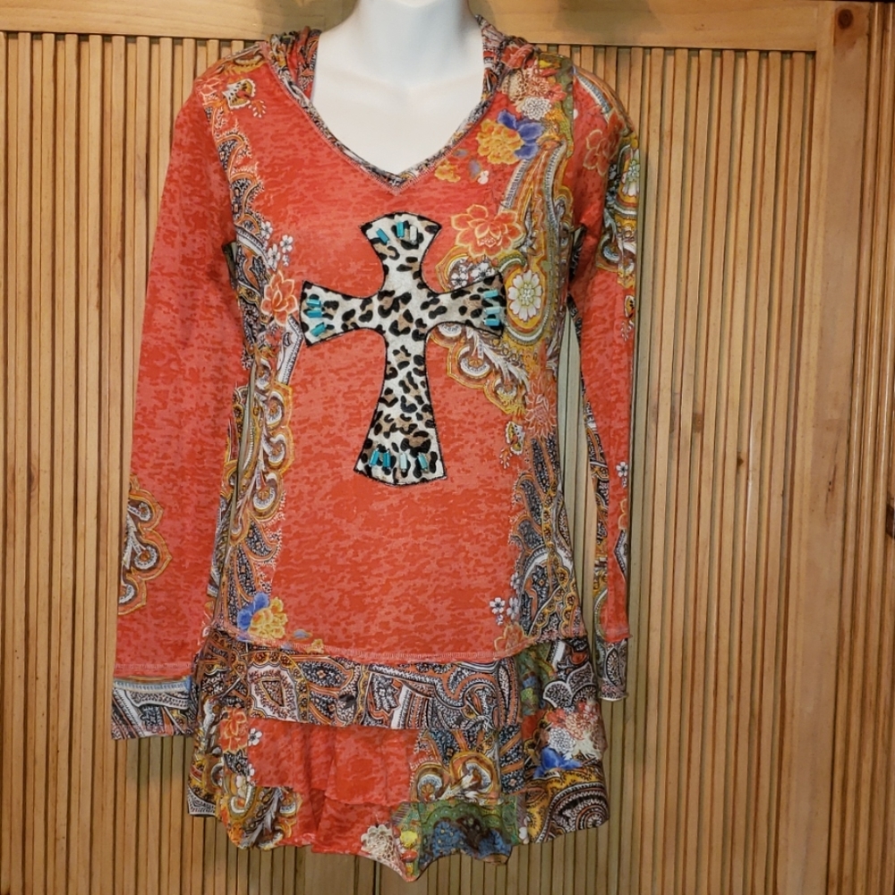 Boho hoodie Size Medium
